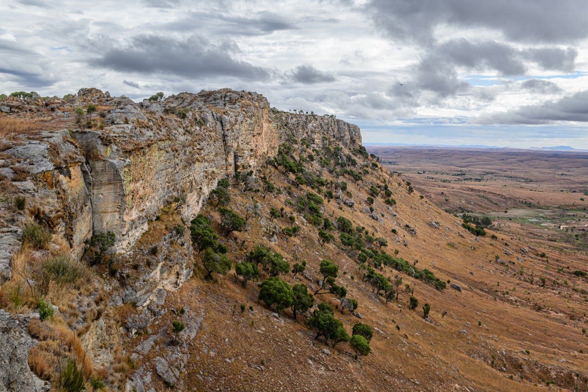 Large cliffs and rough terrain in the Southern part of the island - Isalo NP, Madagascar
