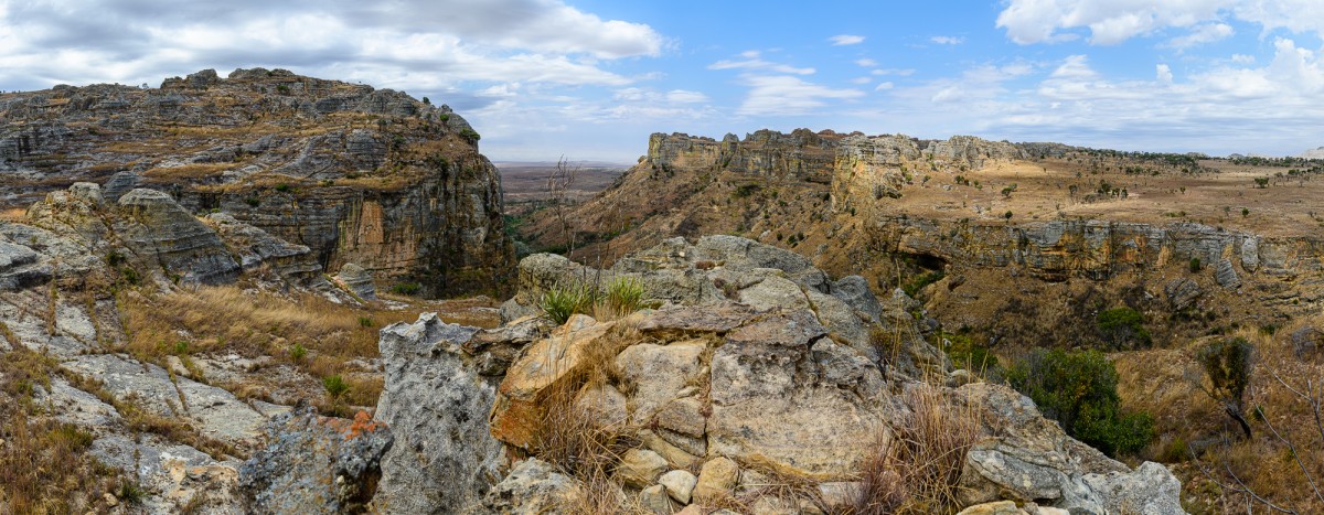 Panaromic view of the canyon viewpoint - Isalo Np, Madagascar