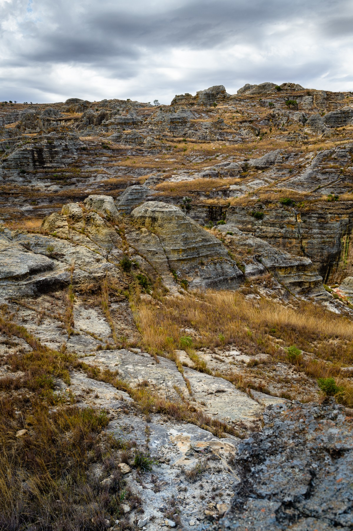 The rough terrain of Isalo Np, Madagascar