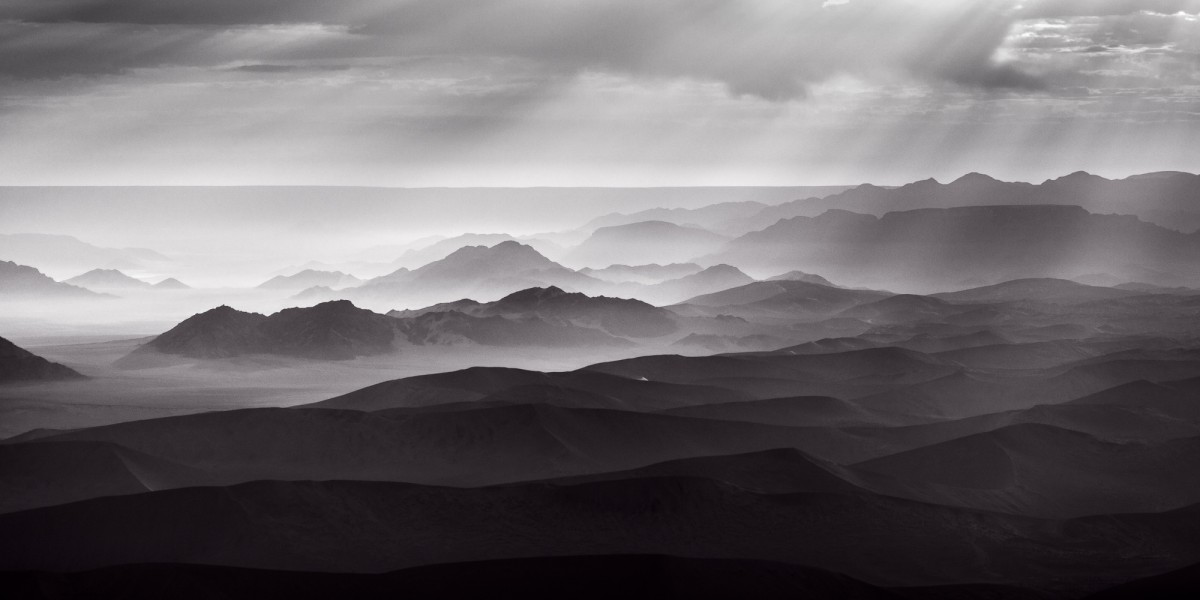 Aerial view of the Namib desert